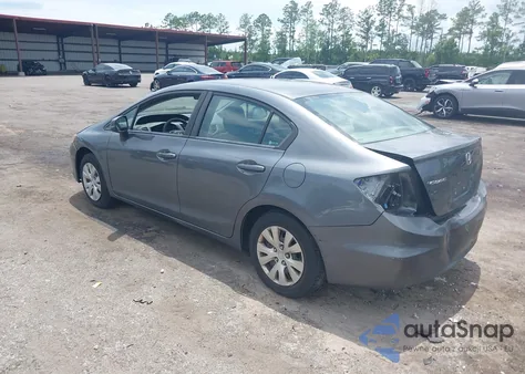 2012 Honda Civic Lx z USA, uszkodzony, nr VIN 19XFB2F58CE062826